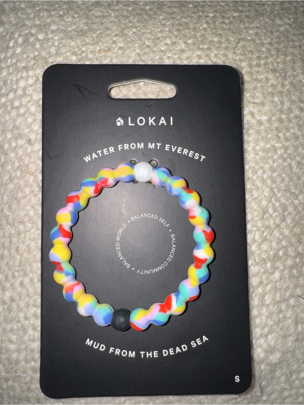 Lokai Kids Rainbow Wave Silicone Bracelet - Multicolor